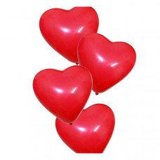 Хімія Балони сердечка Червоні (100шт)