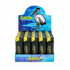 Запальнички "SMILE" п'єзо prestige rubber РЕЗИНА 7105 (50шт)