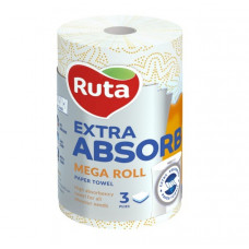 Полотенца бумажные Ruta Selecta Mega roll EA 1рул 3ш 1шт, 20шт / уп