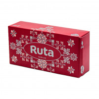 Косметические салфетки Ruta 150л 2ш белые пенал 1шт, 15шт / ящ