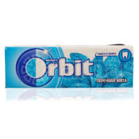 Жвачка Оrbit перечная мята, 30шт /бл, 600шт / ящ
