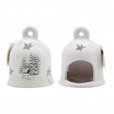 Подсвечник новогодний керамич. колокольчик 55132093 8шт/уп