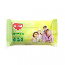 Вологі серветки Ruta Selecta 60шт для всієї родини 1шт, 15шт/ящ