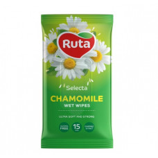 Вологі серветки Ruta Selecta Chamomile 15шт з екстрактом ромашки 1шт, 72шт/ящ