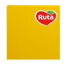 Серветки Ruta 33*33 20л 3ш жовті 1шт, 17шт/ящ