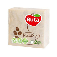 Серветки Ruta Кава 24*24 40л 2ш з друком 1шт, 30шт/ящ