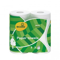 Рушники паперові Ecolo 2шт двошарові м/уп