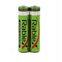 Батарейки алкалиновые Rablex мини LR3, 40шт / уп, 1000шт / ящ