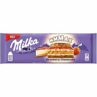 Шоколад MILKA MMMAX Strawberry Cheesecake клубника 300г, 12шт / ок