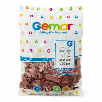 Шарики перламутровые Rose Gold 100шт/уп