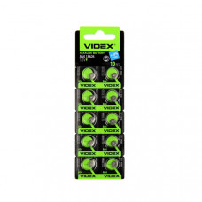 Батарейки для годинників VIDEX AG4 10шт на планшеті 1шт, 10шт/бл