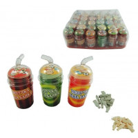 Шипучка "Кола, фанта, спрайт" FIZZY CANDY СТАКАН с трубочкой 7г, 30шт / бл, 600шт / ящ