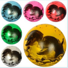М'яч дитячий МS 1901 9d, дельфіни. малюнок, 60-65г  кольорів
