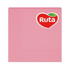 Серветки Ruta 33*33 20л 3ш рожеві 1шт, 17шт/ящ