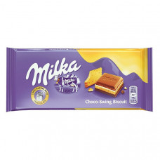 Шоколад MILKA Crema biscuit 100г, 18шт/бл