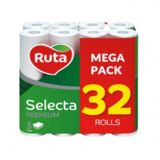 Туалетний папір Ruta Selecta 32рул 3ш білий   4820202892687