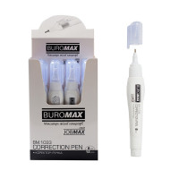 Корректор ручка мет. кончик BUROMAX 8 мл 1033  12шт/уп