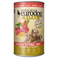 Консерва для собак Телятина 1240гр EuroDog Vital 8156
