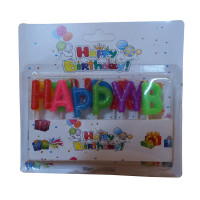 Свеча набор Буквамы 0-9 KOD-250 Happy Birthday