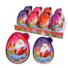 Шоколадні яйця "Джой"  MERRY CHRISTMAS 15,4гр 8шт/бл, 48шт/ящ