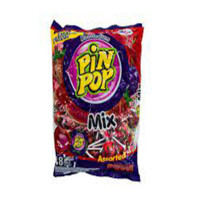 Леденец с жвачкой Pin Pop MIX Assorted 15г, 48шт / уп, 768шт / ящ