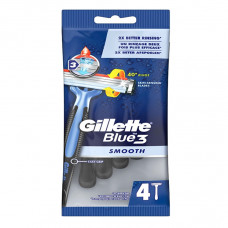 Станки для бритья одноразовые "Джилетт Blue 3" Smooth 4+2шт/уп