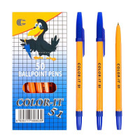 Ручка пулька. Corvina/Color 51 шарик. (50шт) 6932784202315