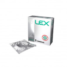 Презервативи LEX Classic Класичні з силікон. змащувачем 3шт.медпак. 3135