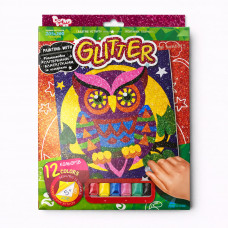 Раскраска Набор глитерн.с блестками по номерам РГН Danko toys РГН-02