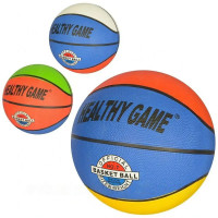 Мяч Баскетбольный VA 0002 размер 7, резина, 8 панелей, рисунок-наклейка, 2 цвета, 520г