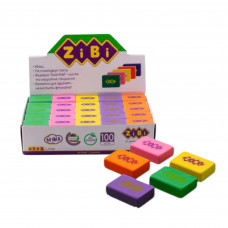 Резинка Zibi 5420 прямоугольная,цветная 100шт,уп