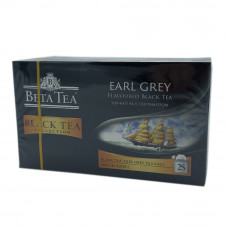 Чай чорний байховий дрібн.у пакетах з Бергамотом Beta Tea Earl Grey  25пак*2гр. 72уп/ящ  8690717003146