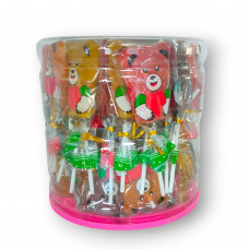 Желейки ведмедики на паличці "Bear Lollipop Soft Candy" в банці16г 60шт/уп  6969412580682