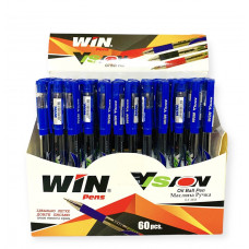 Ручка масл. WIN Vision 0.6мм синя/фіолет (60шт/уп)