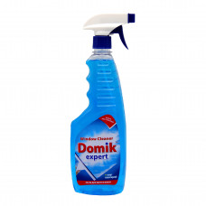 Засіб для миття скла DOMIK EXPERT синій з розпилювачем 750мл 10шт/ящ 4820150230203
