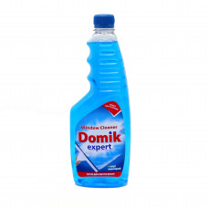 Засіб для миття скла DOMIK EXPERT синій запаска 750мл 10шт/ящ 4820048810203