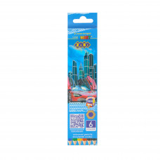 Карандаши цветные 6шт Zibbi Kids 2445