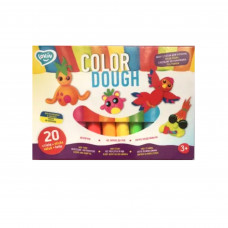 Набір для ліплення з повітряним пластиліном ТМ LOVIN  Color Dough 20 sticks 41204