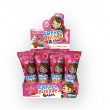 Рідка карамель CREAM BUBBLE Strawberry flavor 22г 20шт/бл 240шт/ящ 8858425699017