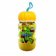 Желейки малинка Mini Fruity gummy pop в банці 200гр 24бл/ящ 6929309988588