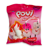 Зефир жев. 60гр Полун-Ваниль Povi Roller 24шт/уп 8693323644109