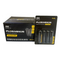 Батарейка LR06 Plus minus в 4шт на блистере ALKALINE POWER  48 шт