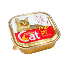 Паштет для котів Golden Cat зі смаком яловичини 100 г/16 шт 5999569661744
