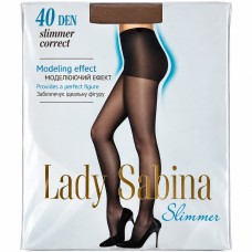 Колготы Lady Sabina 40ден Slimmer 4р Беж 40шт/ящ