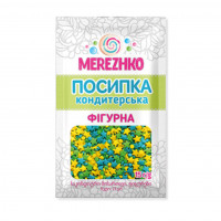 Посипка фігурна "ЗОРІ УКРАЇНИ" ТМ"MEREZHKO" 15г, 10шт/уп, 60шт/ящ