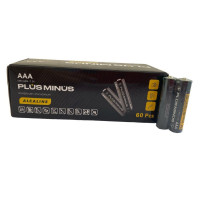Батарейка LR03 Plus minus в спайке ALKALINE  2шт в кор. 60шт