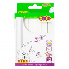 Крейда Zibi 12 шт. біла квадратна, Zibi 6703-12 Kids Line