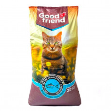 Сухой корм для кошек Good Friend CAT со вкусом рыбии 20 кг 3778