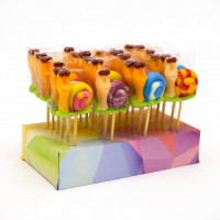 Льодяники "Равлики " 35г ( 1шт* 24шт/бл * 8 бл/ящ )  ТМ "АLMI"