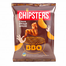 Чіпси Chipster's зі смаком Крильця барбекю хвилясті 120гр 16шт/ящ